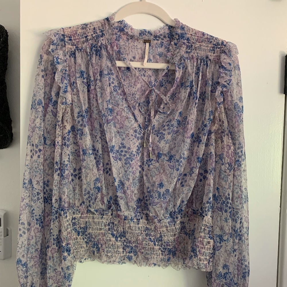 Free People Floral Top